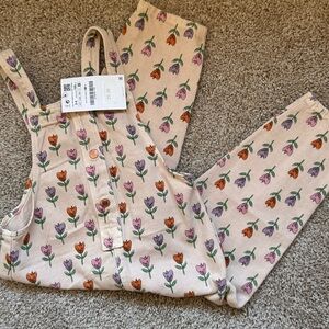 Zara Floral Overalls
